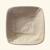 Square Banneton Basket With Cloth Liner