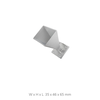 WR51 15 to 22 GHz 15dBi Waveguide Input Horn Antenna without Adapter, UBR Flange
