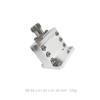WR90 (8.2GHz to 12.4GHz) N-Female Endlaunch Rectangular Waveguide to Coaxial Adapter Flange: UBR (Type: E2) (WC-090-UBR-E2-NF)