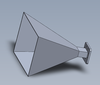                          WR159 Waveguide, 4.9 to 7.05GHz, 20dbi, Waveguide Horn Antenna, Flange: UAR