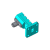                          WR28 (26.5GHz to 40GHz) K-Female Flange: UBR Waveguide Coaxial  Adapter, Type:A2