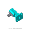 WR28 (26.5GHz to 40GHz) K-Female Flange: UBR Waveguide Coaxial  Adapter, Type:A2