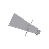 2GHz to 18GHz 20dbi High Gain Double Ridged Broadband Waveguide Horn N-Female Antenna