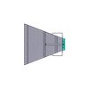 250MHz to 12GHz N-Female High Gain Double-Ridged Horn Antenna Type:H