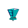 5 to 63GHz Double-Ridged Broadband V-Female(1.85mm) Horn Antenna