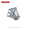 2GHz to 12GHz Quad-Ridged Broadband Horn Antenna /2.92-Female type:A
