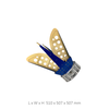 300MHz to 6GHz Type:08 Lightweight Open Boundary Quad-Ridged Broadband Horn Antenna