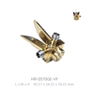 5 to 70Ghz Dual polarization Open Boundary Quad-Ridged Horn Antenna /V-Female