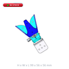 8GHz to 18GHz Open Boundary Quad-Ridged Broadband Horn 2.92mm Female Antenna