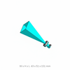 WR19 (40 to 60GHz), 25 dbi Standard Gain Waveguide Horn Antenna, Flange: UG