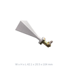 WR28 26.5GHz to 40GHz 20dbi Standard Gain Waveguide Horn Antenna Flange: UBR