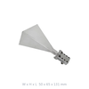 WR42 18 GHz to 26.5 GHz 20 dbi Standard Gain Waveguide Horn Antenna, UBR Flange, K-Female Connector