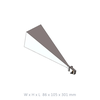 WR42 18 GHz to 26.5 GHz 25 dbi Standard Gain Waveguide Horn Antenna, UBR Flange, K-Female Connector