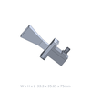 WR51 Standard Gain Waveguide Horn Antenna, 15 GHz to 22 GHz, 10dbi, K-Female Connector