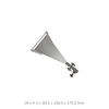 WR62 12.4 GHz to 18 GHz 20 dbi Standard Gain Horn Antenna with Radome, UDR Flange, N-Female Connector