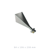 WR-75 Standard Gain Horn Antenna, 10 to 15GHz, TNC-Female, 20dbi, Flange: UBR