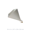 WR90 Standard Gain Horn Antenna, 8.2 to 12.4GHz, 20dbi, UBR Flange, SMA-Female Connector
