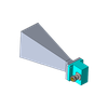                          WR112 Standard Gain Horn Antenna, 7.05GHz to 10GHz, 15 dbi gain, N-Female connector, UBR Flange