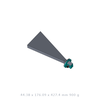 WR159 (4.9 to 7.05GHz) 15dbi Standard Gain Waveguide Horn, E-Plane Sectoral N-Female Antenna, Flange:UAR