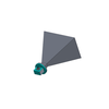 WR159 (4.9 to 7.05GHz), 20dbi Standard Gain Waveguide Horn, SMA-Female Antenna, Flange: UAR