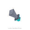 WR159(4.9 to 7.05GHz) 10dbi Standard Gain Waveguide Horn SMA-Female Antenna, Flange: UDR