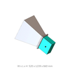 WR1800 410 MHz to 620 MHz 10dbi Standard Gain Waveguide Horn Antenna, UDR Flange, 7/16-Female Connector