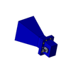 WR229 3.3GHz to 4.9GHz 10dbi Standard Gain Waveguide Horn Antenna, UDR Flange, N-Female Connector