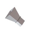 WR2300 320 MHz to 490 MHz 10dbi Standard Gain Waveguide Horn Antenna, UDR Flange, 7/16-Female Connector