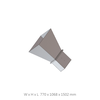 WR2300 320 MHz to 490 MHz 10dbi Standard Gain Waveguide Horn Antenna, UDR Flange, N-Female Connector