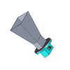 WR284(2.6GHz to 3.95GHz) 10dbi Standard Waveguide Gain Horn, N-Female Antenna, Flange: UAR