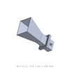 WR340 2.2GHz to 3.3GHz 10dbi Standard Gain Waveguide Horn Antenna, UDR Flange SMA-Female