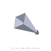WR340 2.2GHz to 3.3GHz 20dbi Stand Gain Waveguide Horn Antenna, UDR Flange SMA-Female