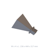 WR430 1.7GHz to 2.6GHz 15 dBi Stand Gain Waveguide Horn Flange Type:01 Antenna N-Female