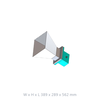 WR770 960MHz to 1450MHz 10dbi Standard Gain Waveguide Horn Flange Type:01 Antenna N-Female