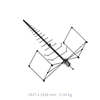 20MHz to 8GHz Log-Periodic Antenna /N-Female Type:A