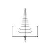 20MHz to 8GHz Log-Periodic Antenna /N-Female Type:A