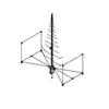 20MHz to 8GHz Log-Periodic Antenna /N-Female Type:A