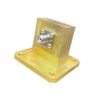 WR90 8.2GHz to 12.4GHz SMA-Female Waveguide Coaxial Adapter Flange: type01 (Aluminum)