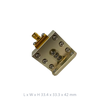 WR62 Waveguide to Coaxial Adapter, 12.4G to 18GHz, End-Lauch Adapter Flange