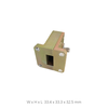 WR62 Waveguide Coaxial Adapter, 12.4 GHz to 18 GHz  Flange: UDR UG-2664/U, SMA-Female Connector