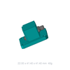 WR90 (8.2GHz to 12.4GHz) SMA-Female Streamlined Waveguide Coaxial Adapter Flange: PBR (Type: S1) (WC-090-PBR-S1-SF)