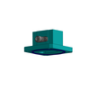 WR90 (8.2GHz to 12.4GHz) SMA-Female Streamlined Waveguide Coaxial Adapter Flange: PBR (Type: S1) (WC-090-PBR-S1-SF)