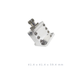 WR90 8.2 to 12.4Ghz N-Female Endlaunch Rectangular Waveguide to Coaxial Adapter Flange:UBR
