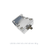 WR90 (8.2GHz to 12.4GHz) SMA-Female Endlaunch Rectangular Waveguide to Coaxial Adapter Flange: UBR (Type: E2) (WC-090-UBR-E2-SF)
