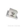 WR112 (7.05 to 10 GHz) N-Female streamlined Waveguide adapter / Flange: PBR