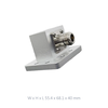 WR137 5.85GHz to 8.2GHz N-Female Waveguide Coaxial Adapter Flange:type01(Aluminum)