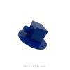 WR159 4.9GHz to 7.05GHz N-Female Waveguide Coaxial Adapter Flange:type01(Aluminum)