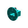 WR-159 Waveguide to Coaxial Adapter, 4.9 to 7.05 GHz, N Female connector, UAR Flange