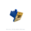 WR187 Waveguide Coaxial Adapter, frequency from 3.95GHz to 5.85GHz, N-Female connector, UDR Flange