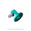WR22 (33GHz to 50GHz) V-Female (1.85mm) Waveguide to Coax Adapter/Falnge:UG